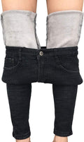 Women's Fleece Lined Winter Jeans - High Waist Thermal Skinny