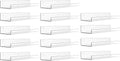 Upsimples 14 Pack Acrylic Shelves for Wall Organizer and Storage