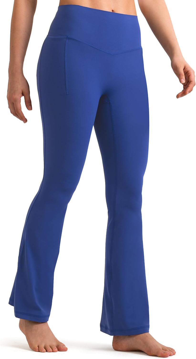 Colorfulkoala Dreamlux No Front Seam Mini Flare Leggings