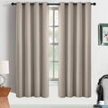 Yakamok Room Darkening Blackout Curtains 52W x 63L - Thermal Privacy