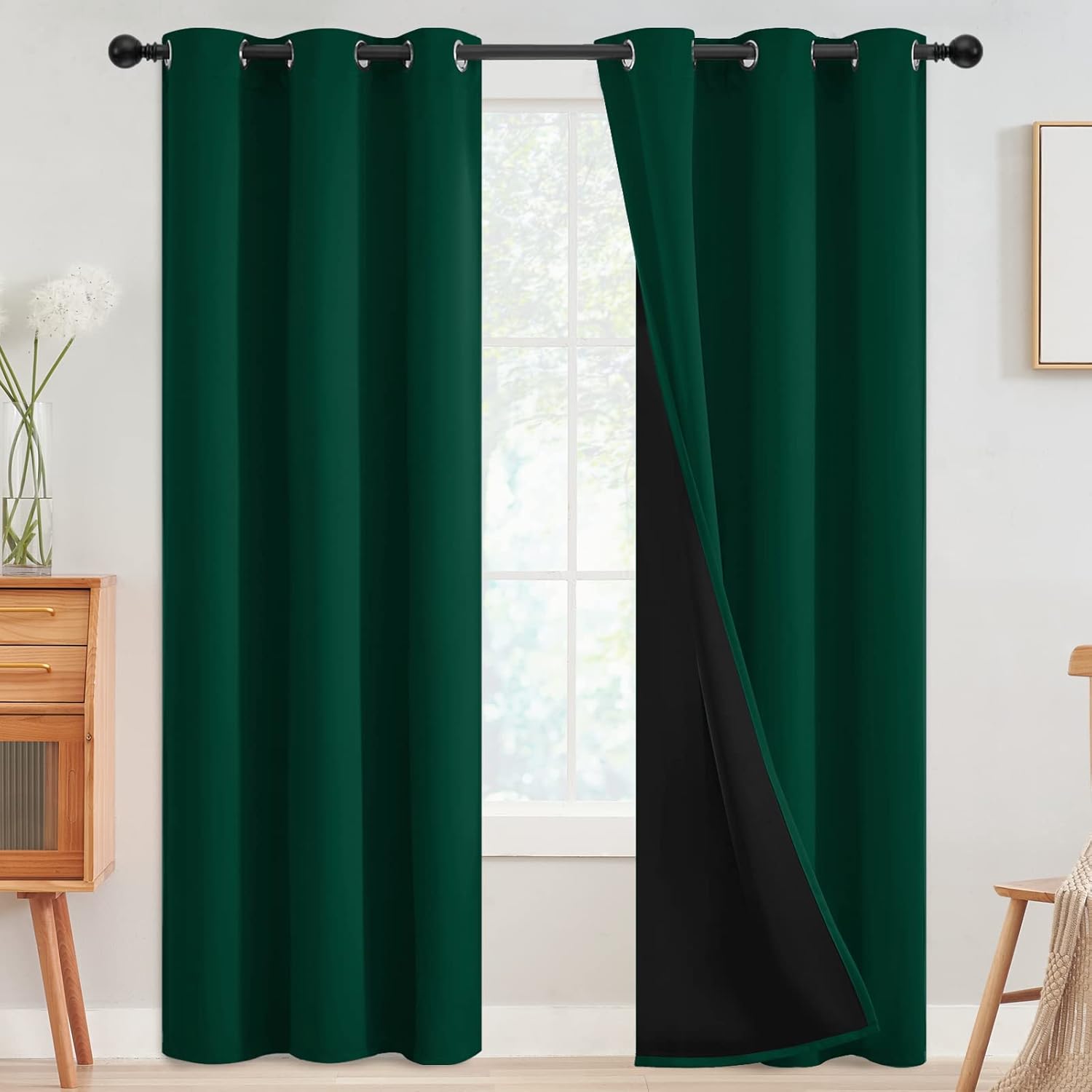 100% Blackout Curtains for Bedroom and Living Room by SimpleHome