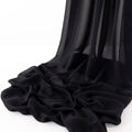 Black Chiffon Fabric by the Yard 60in Wide - 10 Yards for Arch Draping