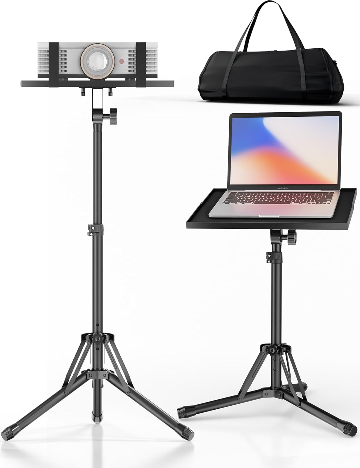 Portable Adjustable Projector Stand by KOOV - Versatile Height 26 to 38!