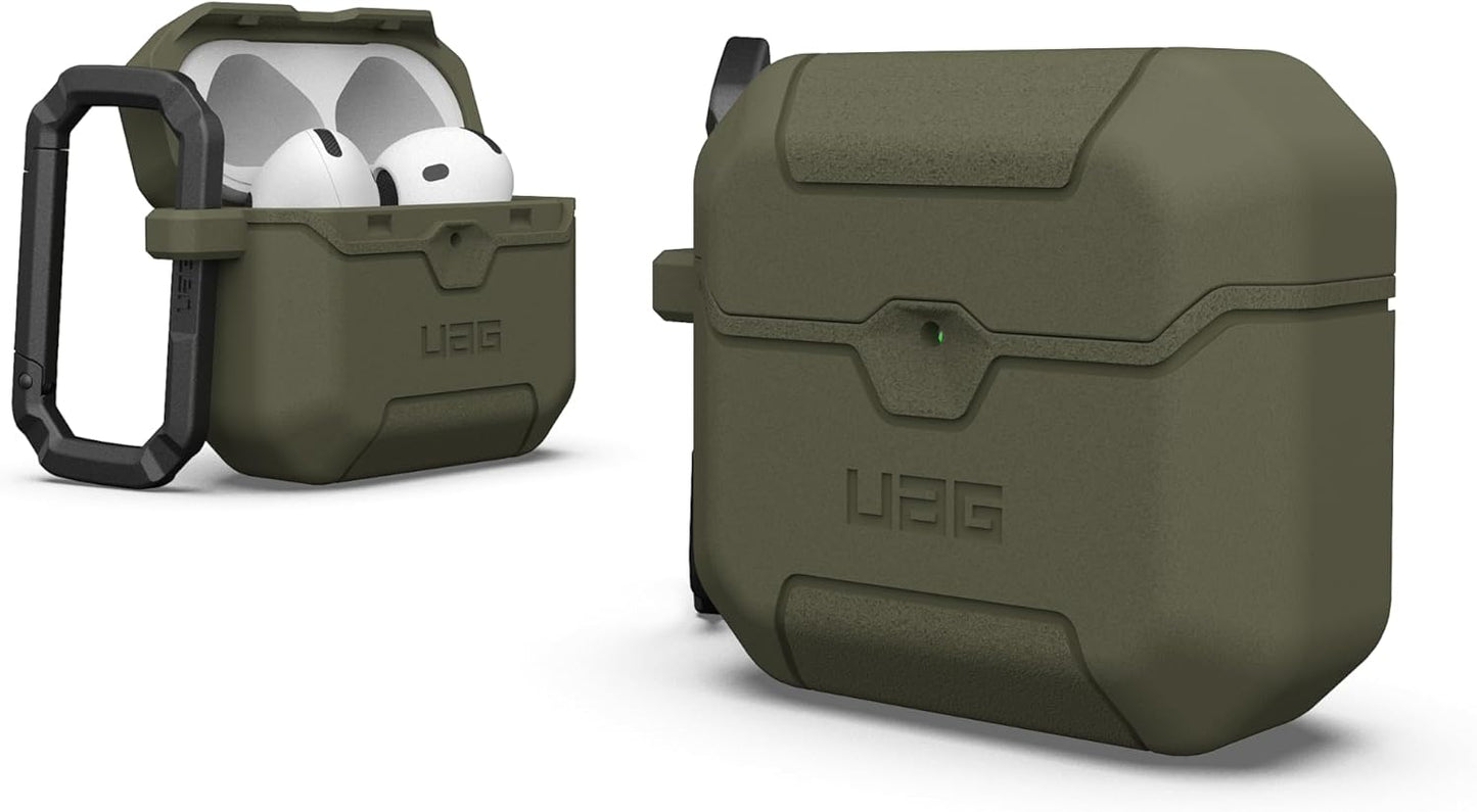 Rugged Military Grade AirPods 4th Gen Case with Carabiner Clip