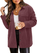 Womens Corduroy Shacket - Oversized Boyfriend Fit, Plus Sizes
