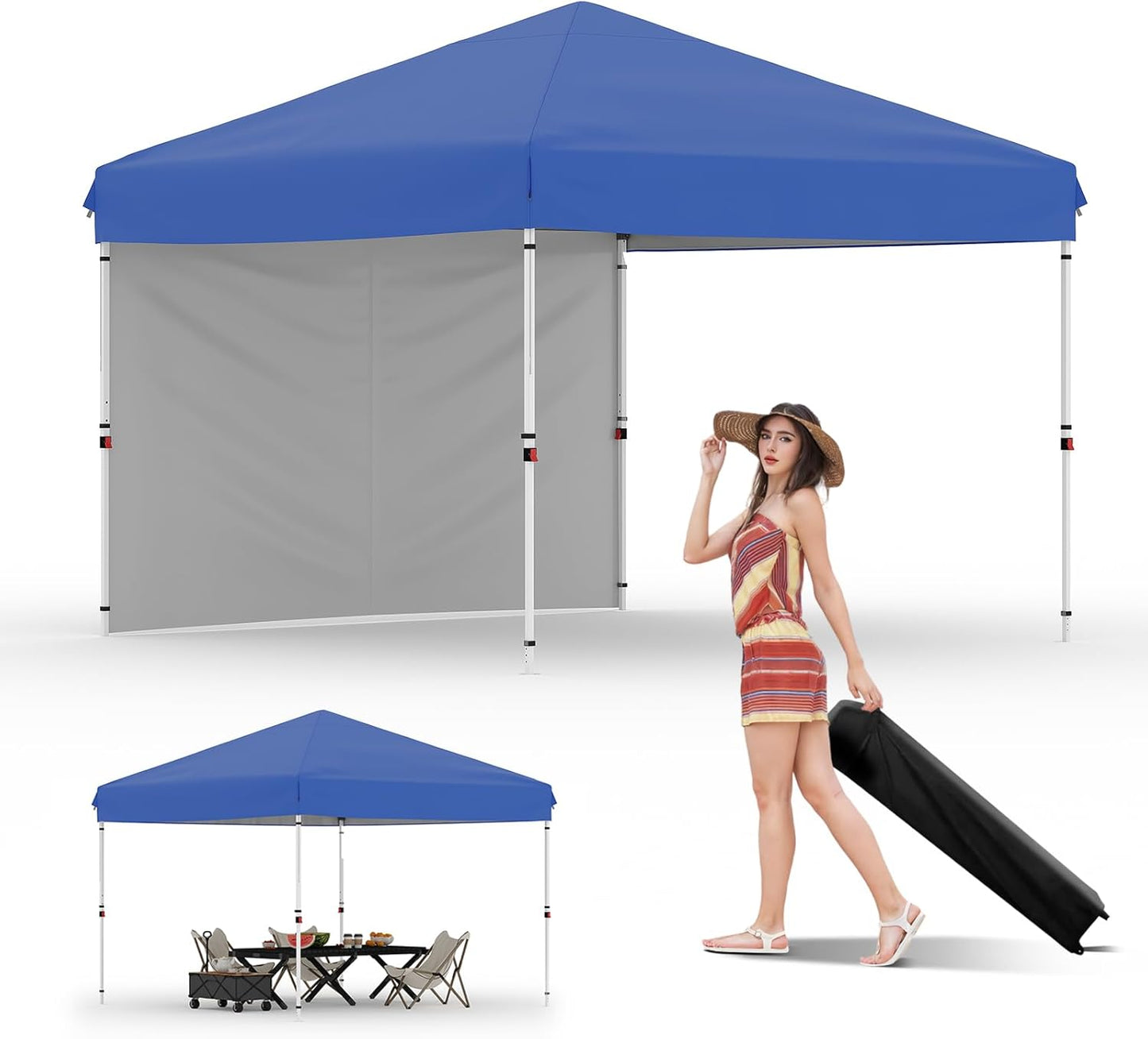10x10 Pop Up Canopy Tent for Easy Outdoor Setup and Shade