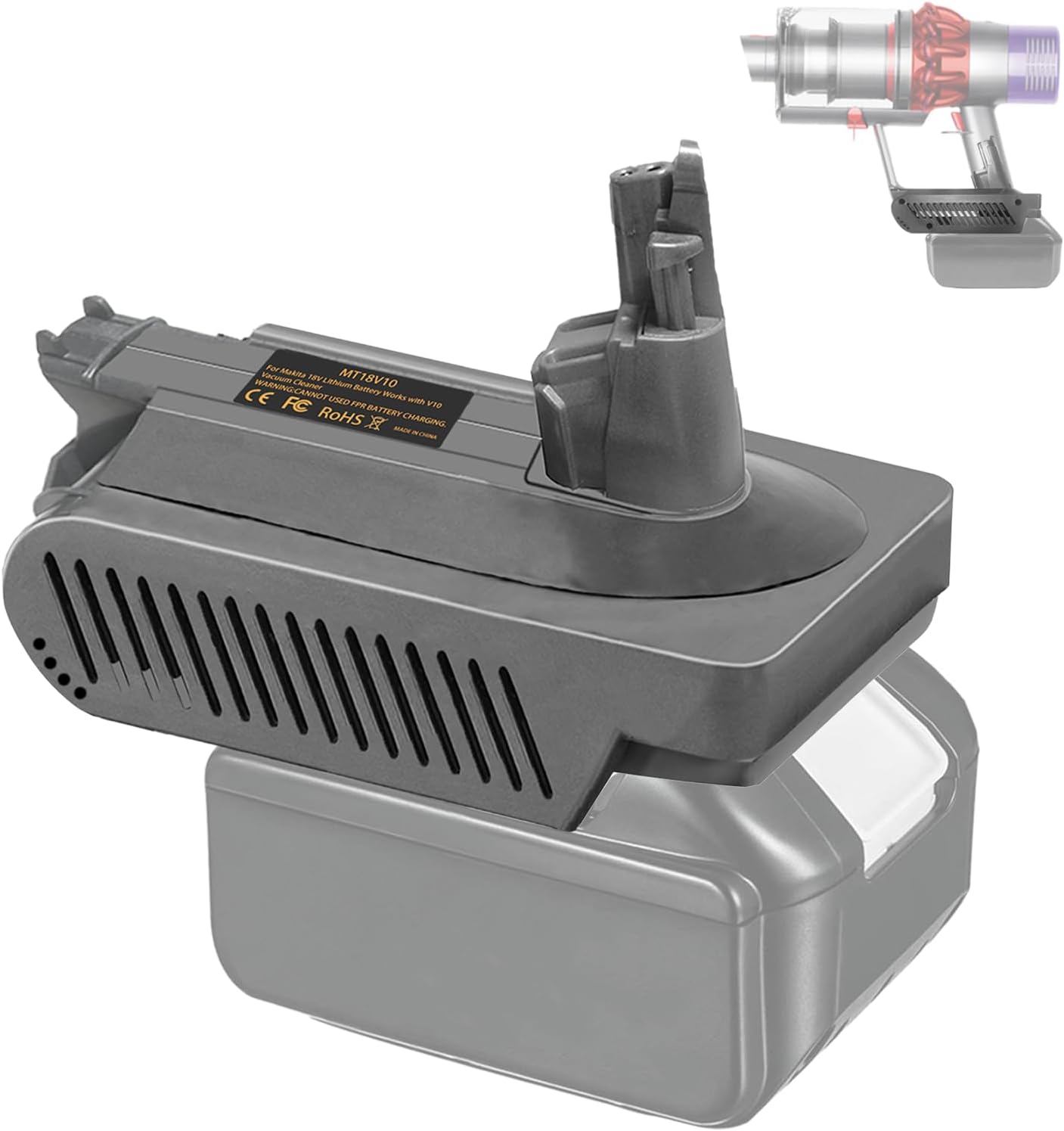 Dyson V10 Battery Adapter - Makita 18V Replacement