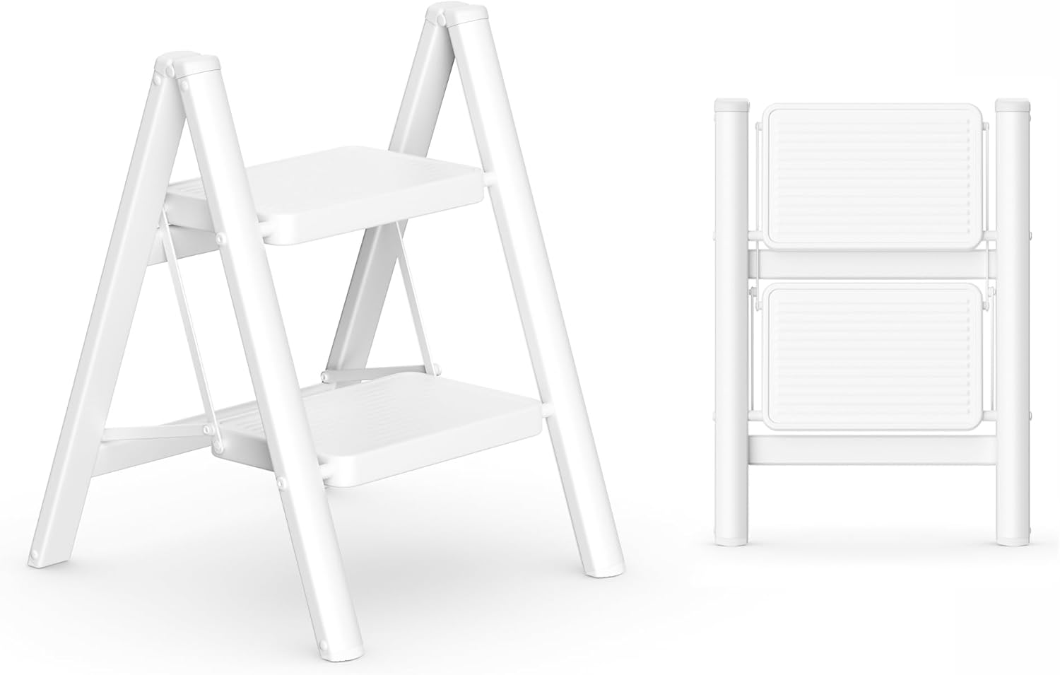 GameGem 2 Step Ladder - Portable Folding Step Stool for Home