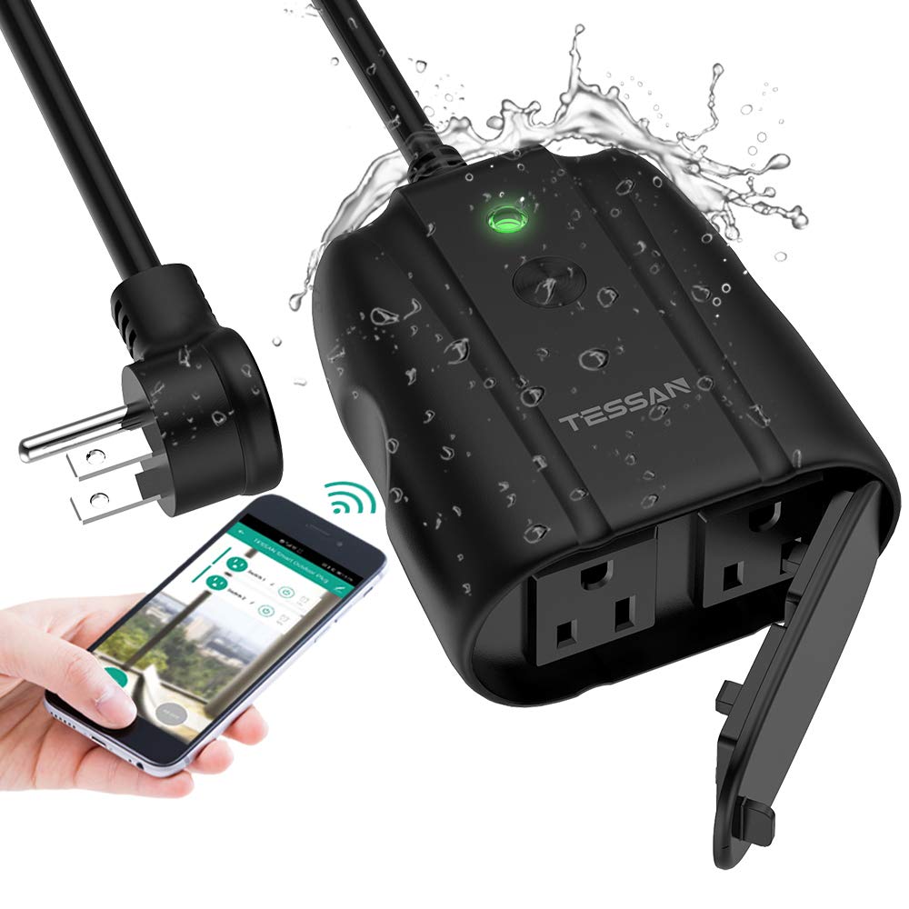 Outdoor Smart Plug Waterproof for Alexa and Google Assistant