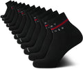 Tommy Hilfiger Mens Quarter Socks - Cushioned Athletic 12-Pack