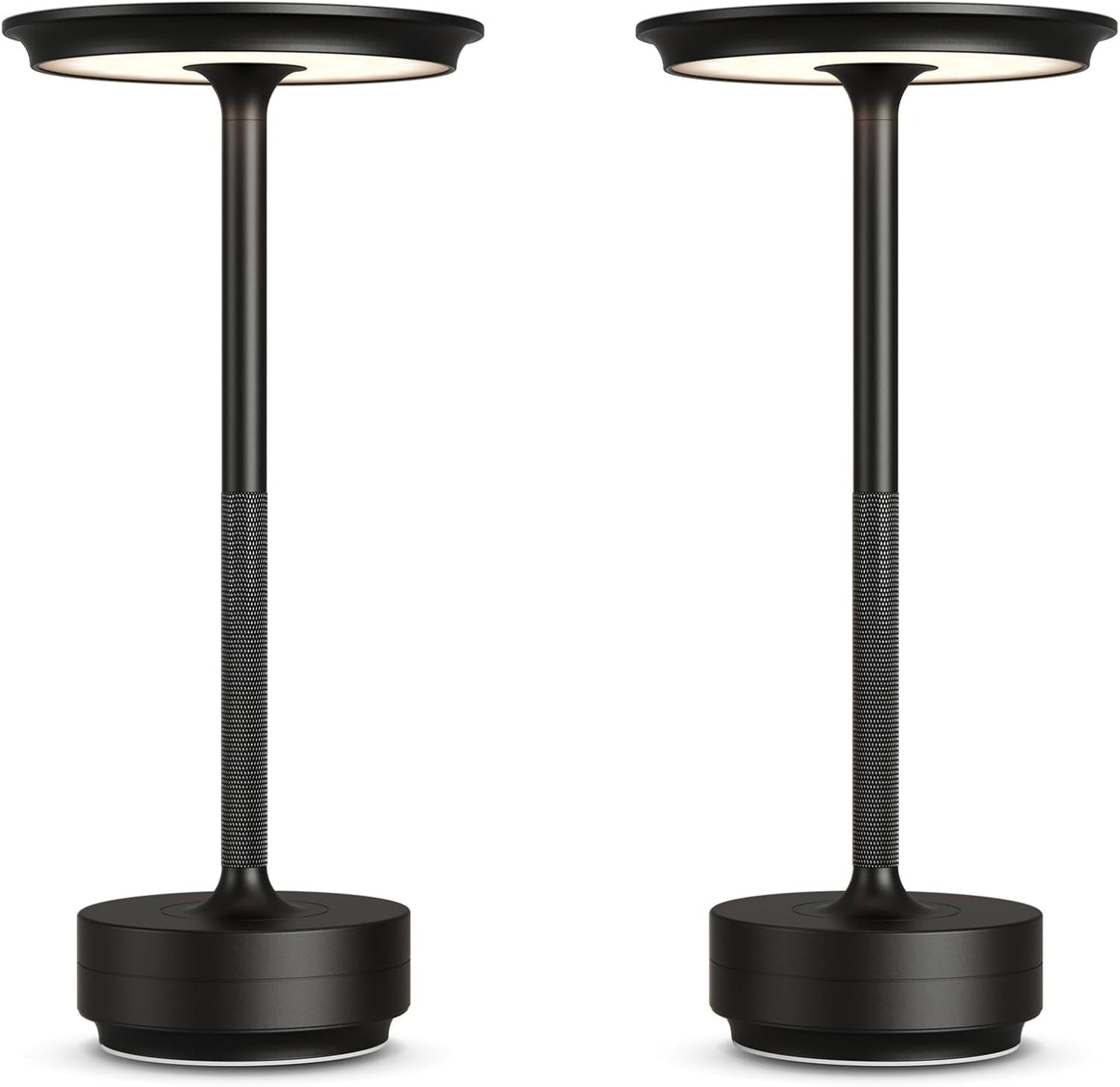 Cordless Table Lamps Rechargeable with 3 Color Dimming Options