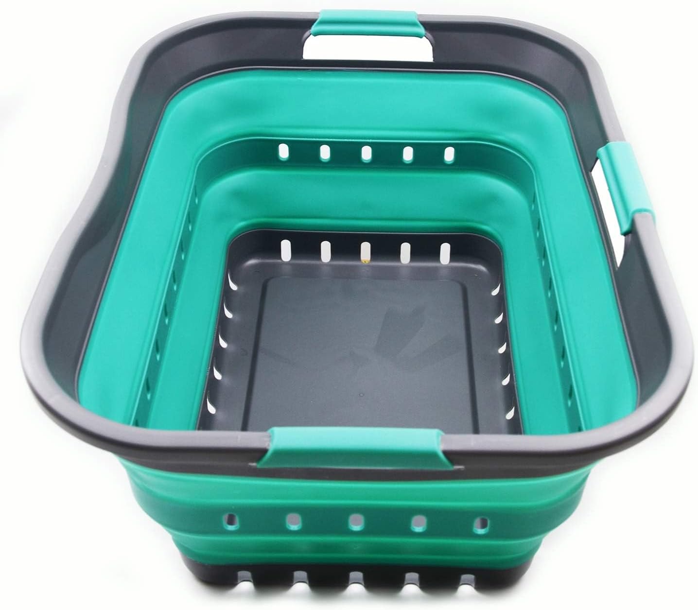 Collapsible Plastic Laundry Basket - Space Saving Organizer