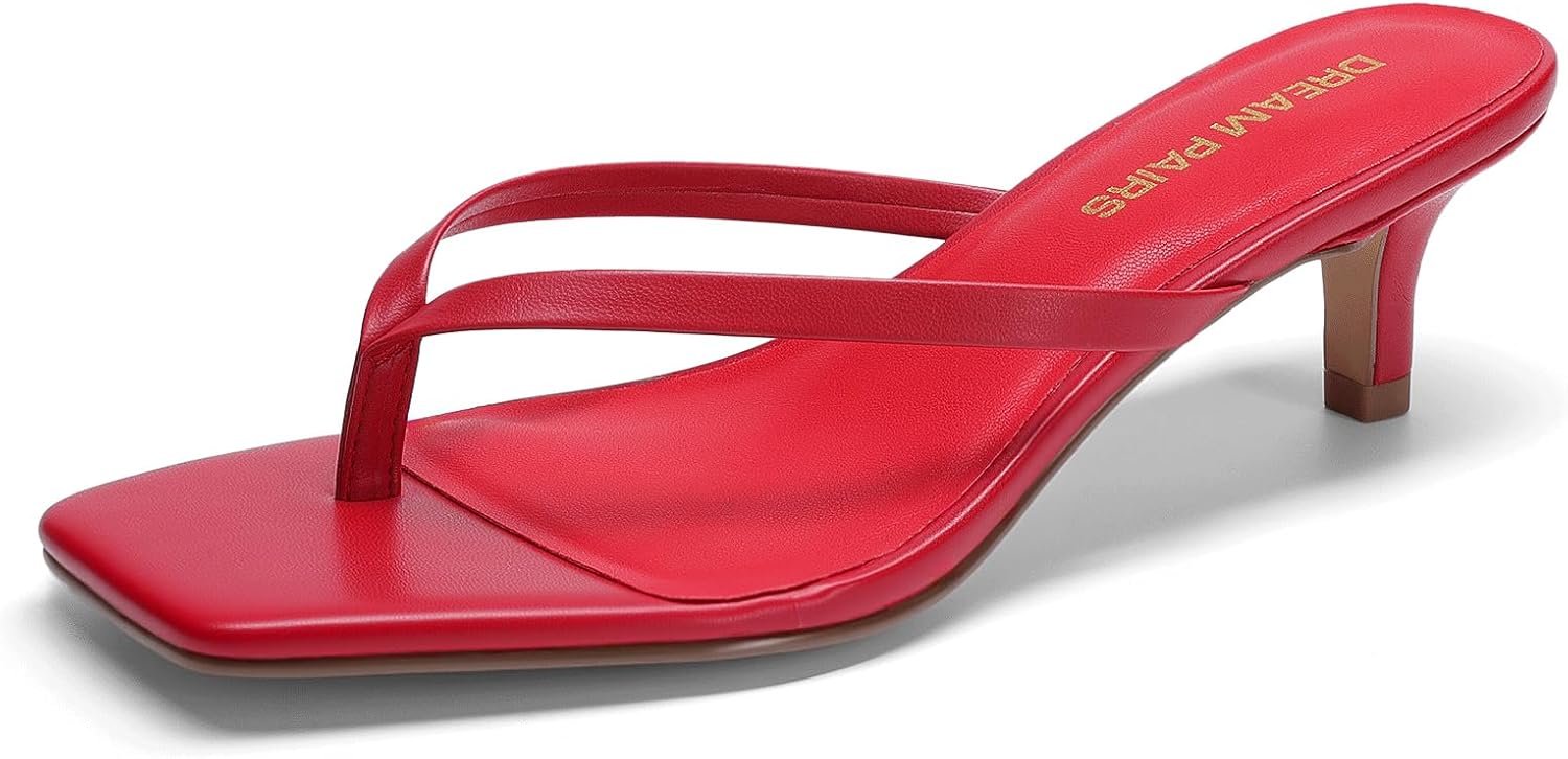 DREAM PAIRS Kitten Heels for Women - Stylish Summer Sandals