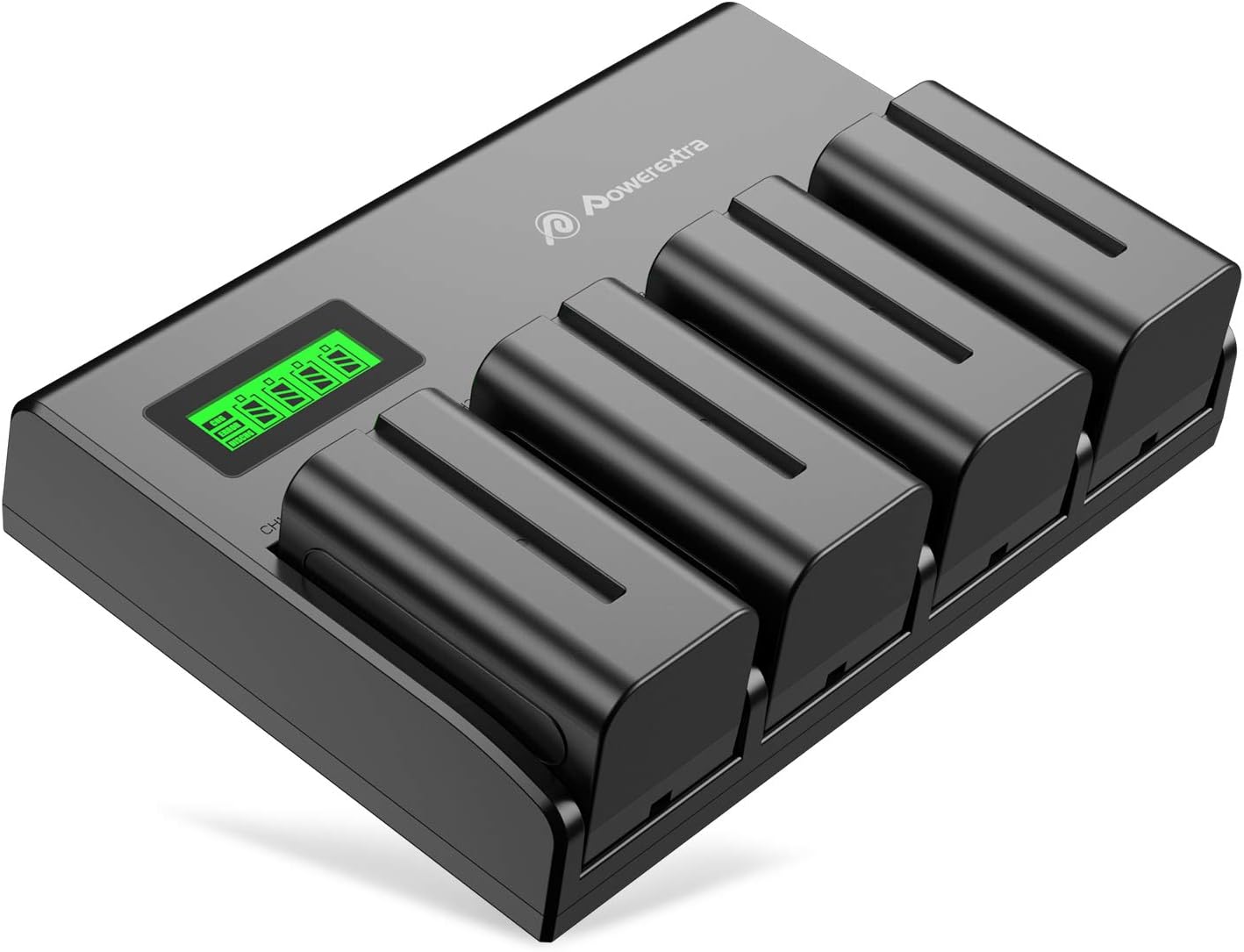 Powerextra 4 Pack Replacement Sony NP-F750 Batteries with Charger