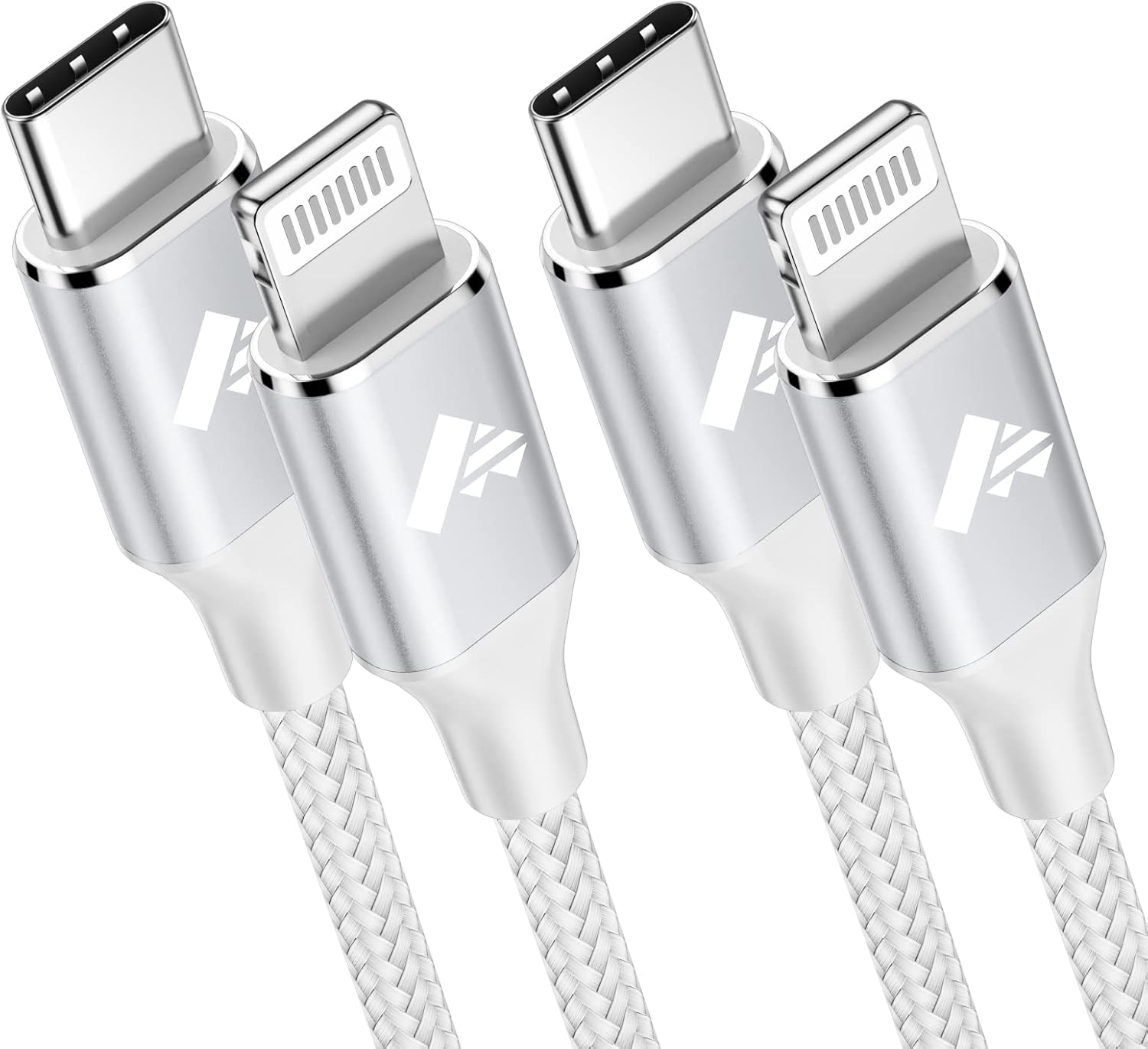 Fast Charge 2Pack iPhone Cables MFi Certified