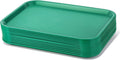 Fast Food Tray Set of 12 in Green, Perfect for Casual Dining