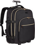 Rolling Backpack for Women 17in Laptop Travel Backpack with Wheels