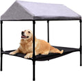 Elevated Dog Bed with Canopy for Small to Medium Dogs - Breathable