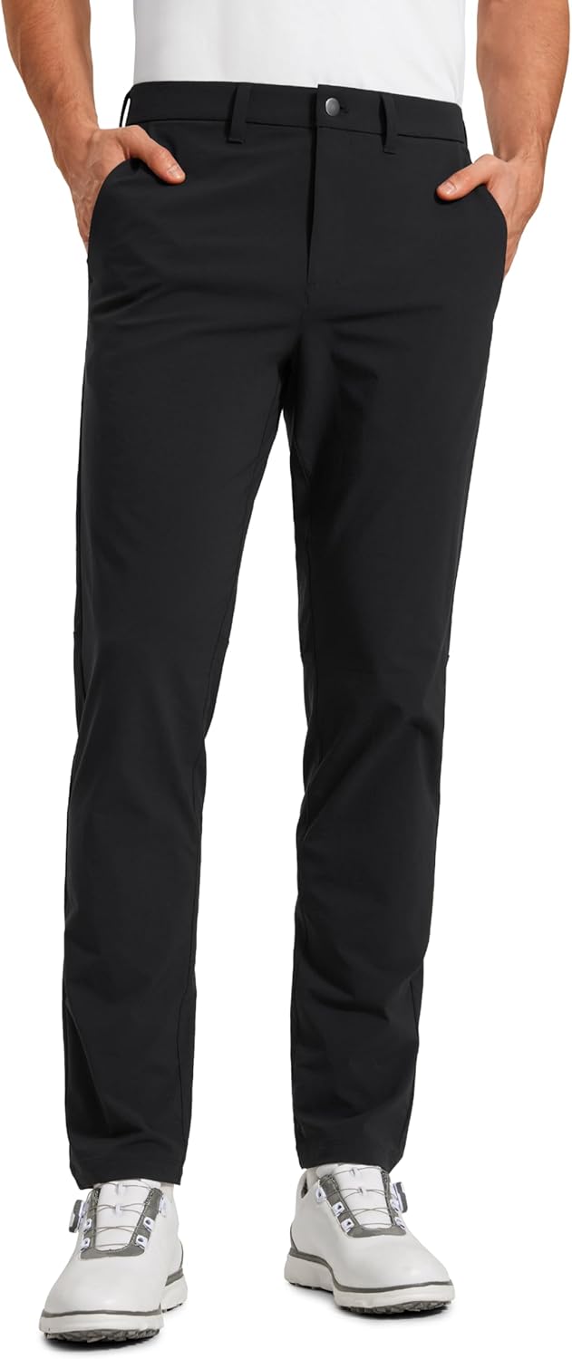 CRZ YOGA Casual Golf Pants for Men - Lightweight Work Trousers