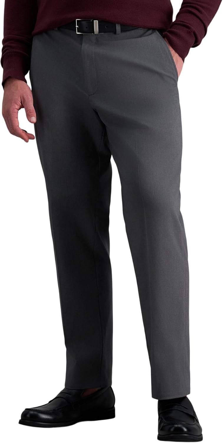 Haggar Men's Premium No Iron Khaki Classic Fit Casual Pant