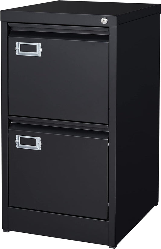 Secure Storage Solution: Lockable 2-Drawer File Cabinet