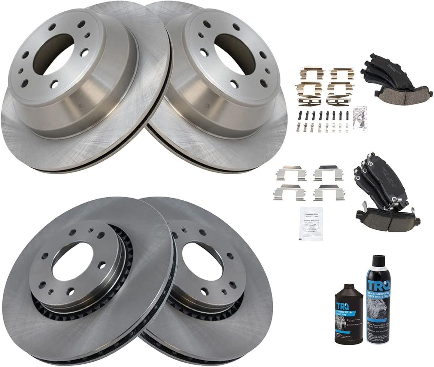 TRQ Brake Pad & Rotor Kit for Buick Rainier & Chevrolet SSR