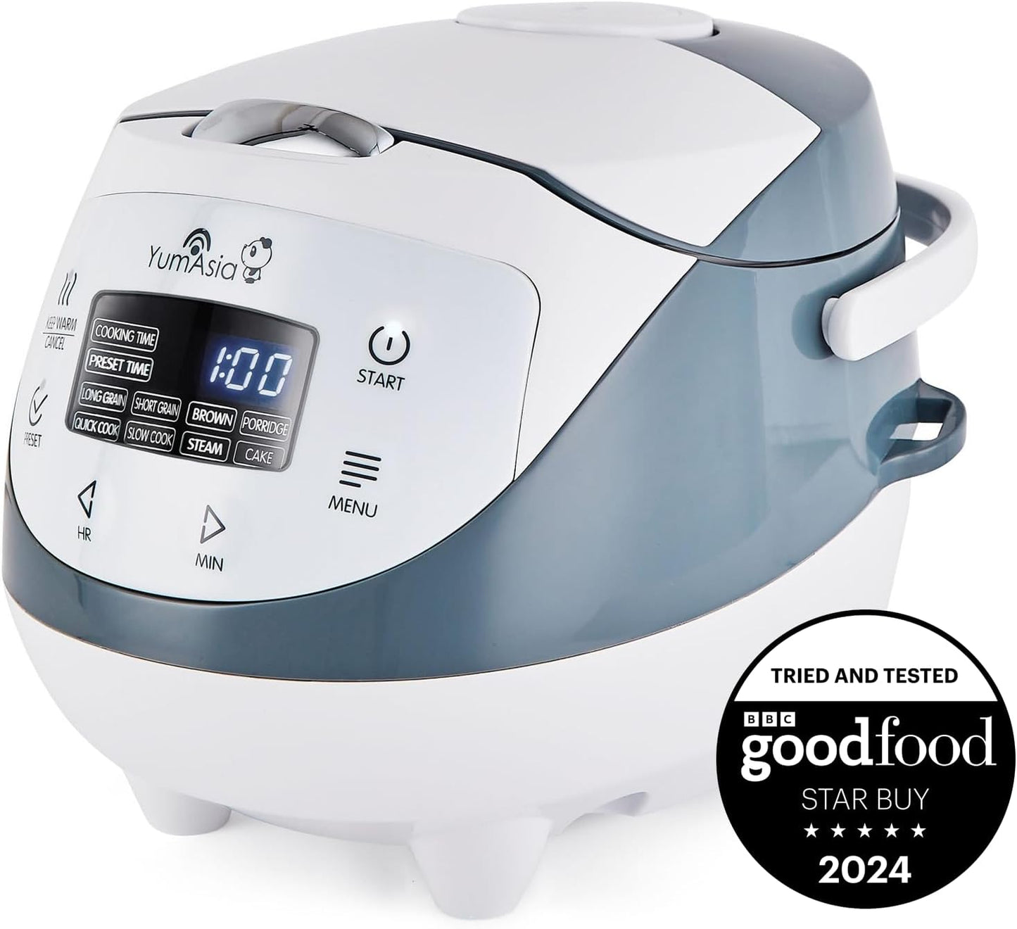 Yum Asia Panda Mini Rice Cooker with Ninja Ceramic Bowl