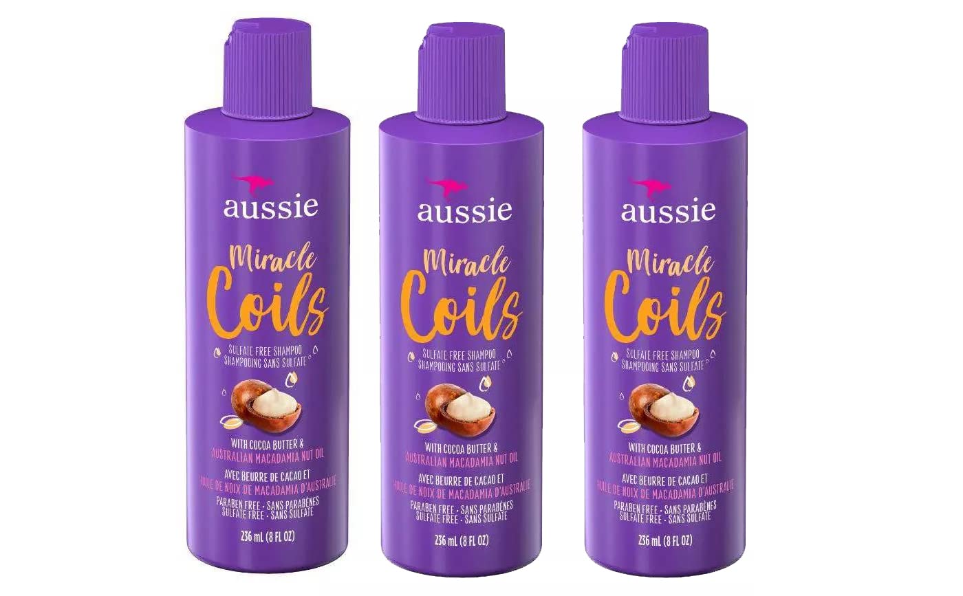 Aussie Coils Sulfate-Free Shampoo Trio - 8 fl oz Each