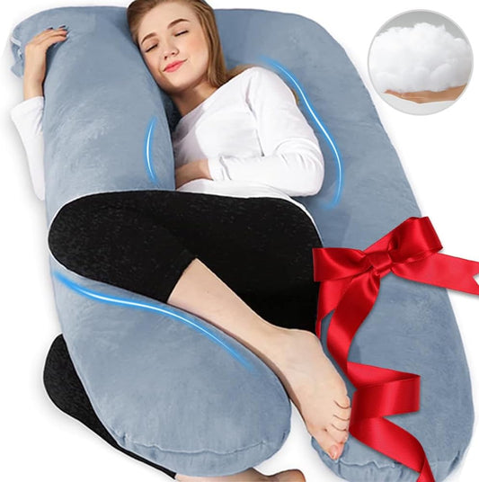 U Shaped Maternity Pillow for Pregnant Women - 55 inch Support