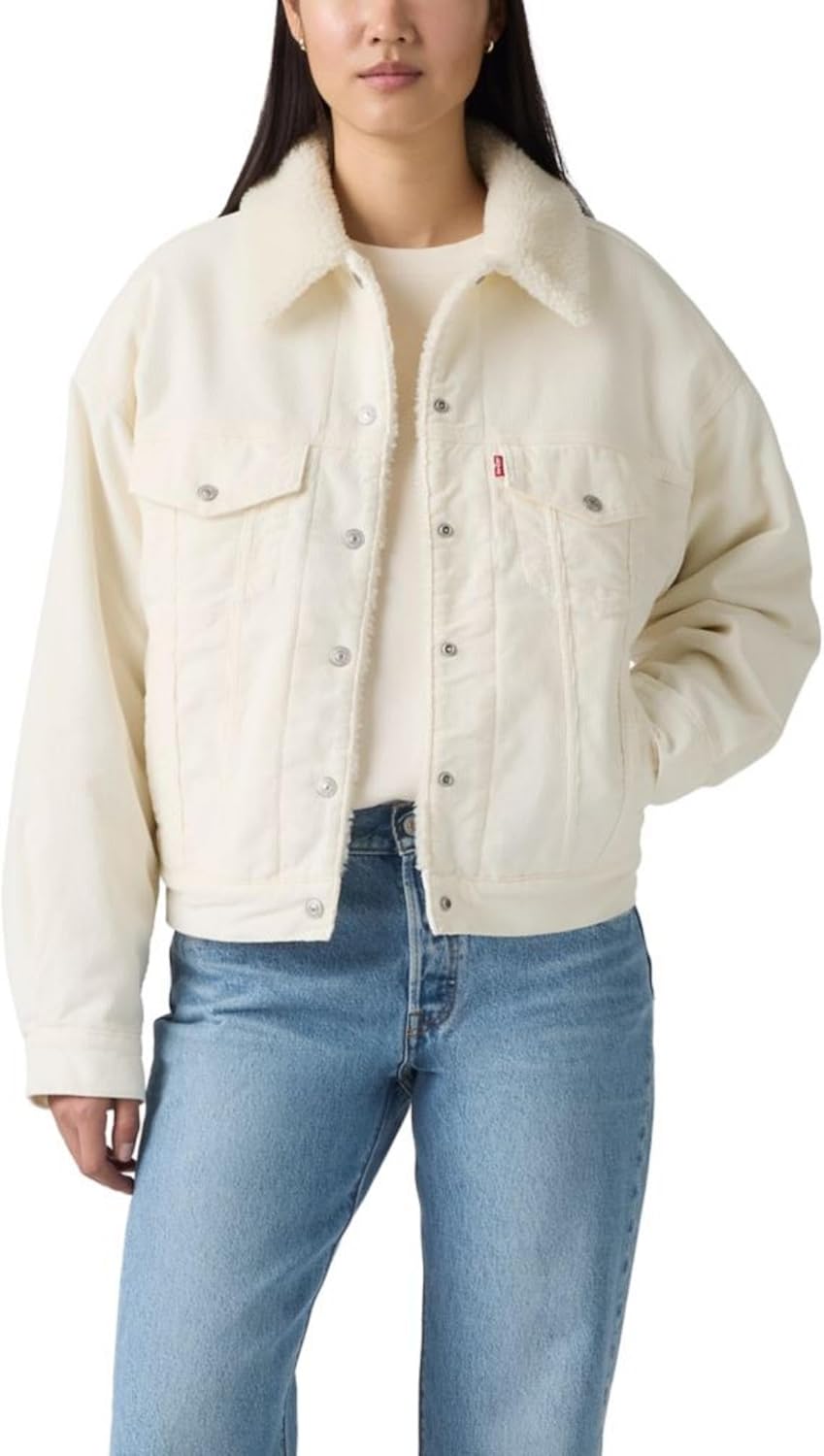 Levi's Womens 90s Sherpa Trucker Jacket for Stylish Comfort