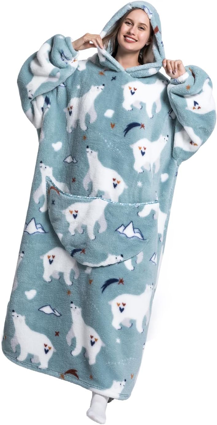 Cozy Oversized Hoodie Blanket by Ancokig