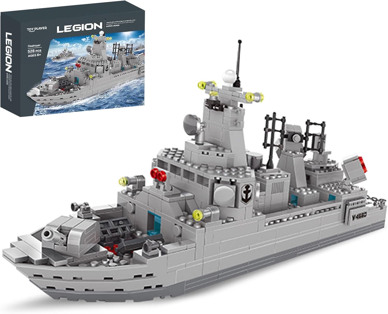 Navy Destroyer Building Set for Boys 8-14 & Adults - 528pcs