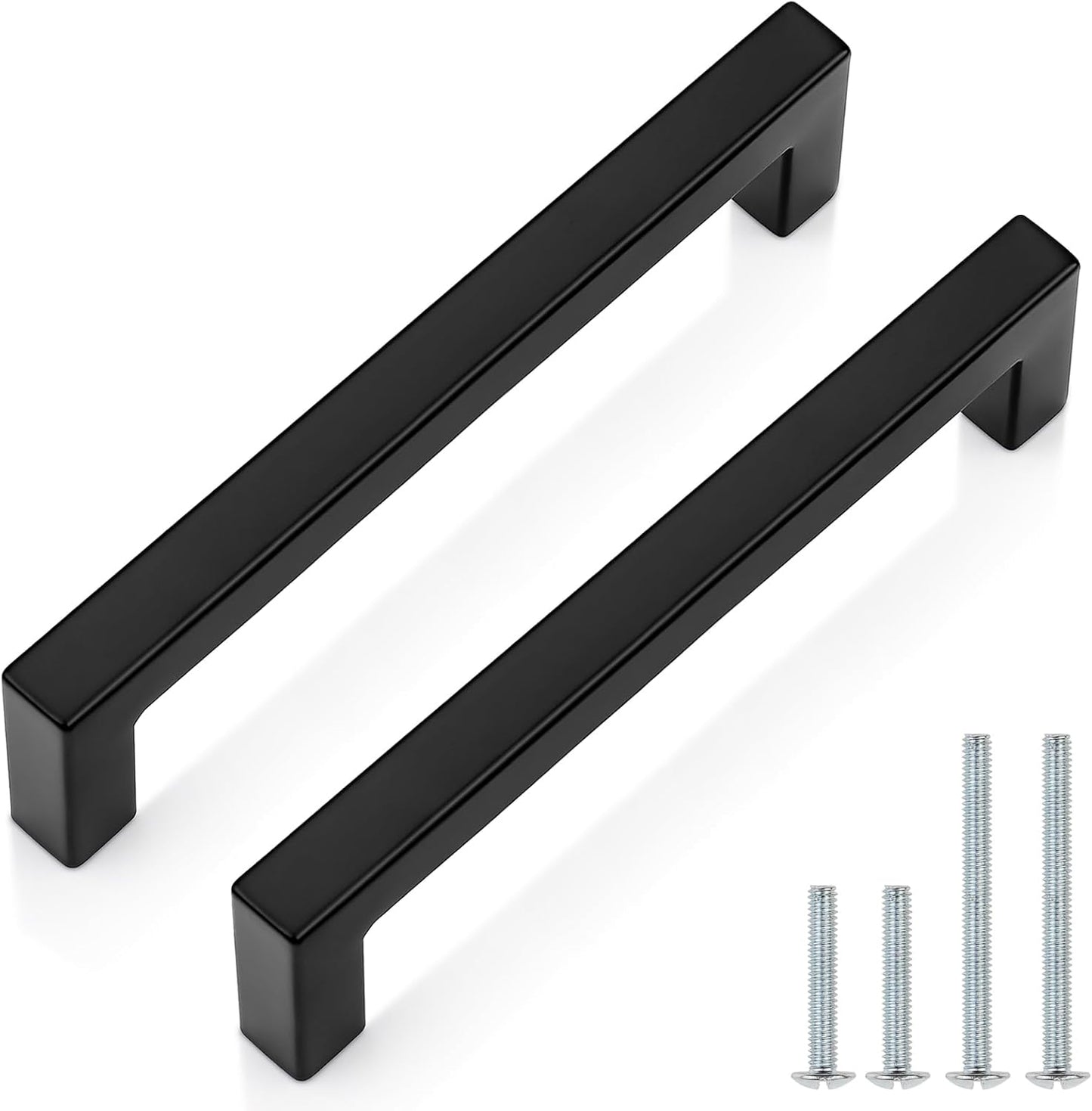 Probrico 30 Pack Black Cabinet Handles 5 Inch Modern Hardware