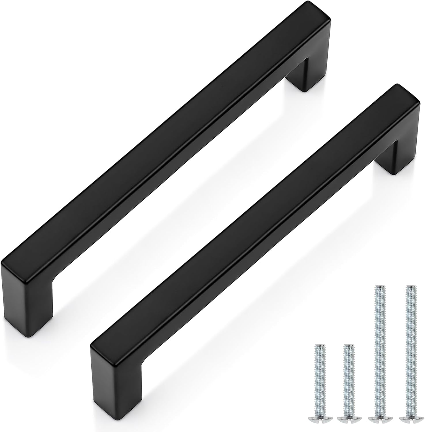 Probrico 30 Pack Black Cabinet Handles 5 Inch Modern Hardware