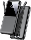 Portable Charger Power Bank 15000mAh - Fast Charging with Built-In