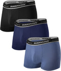 Mens Bamboo Trunks 3 or 4 Pack - Supportive Soft Waistband