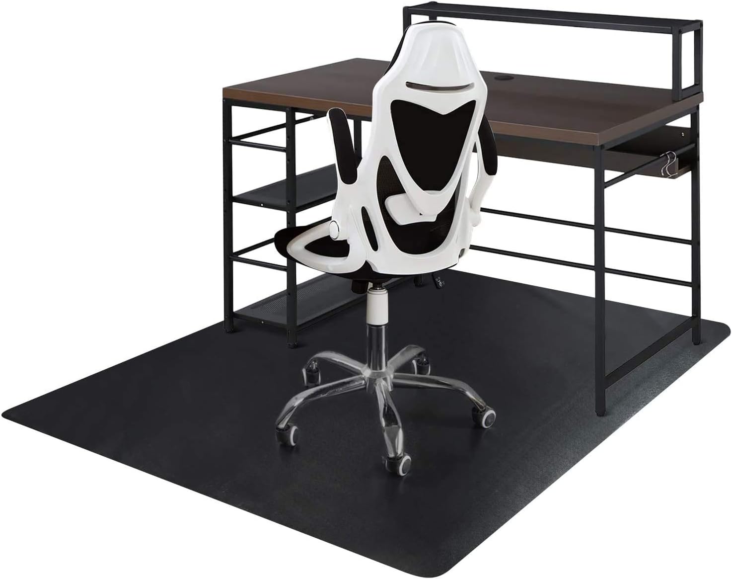 SALLOUS Office Hard Floor Mat: Non-Toxic PVC Protector for Hardwood Floors