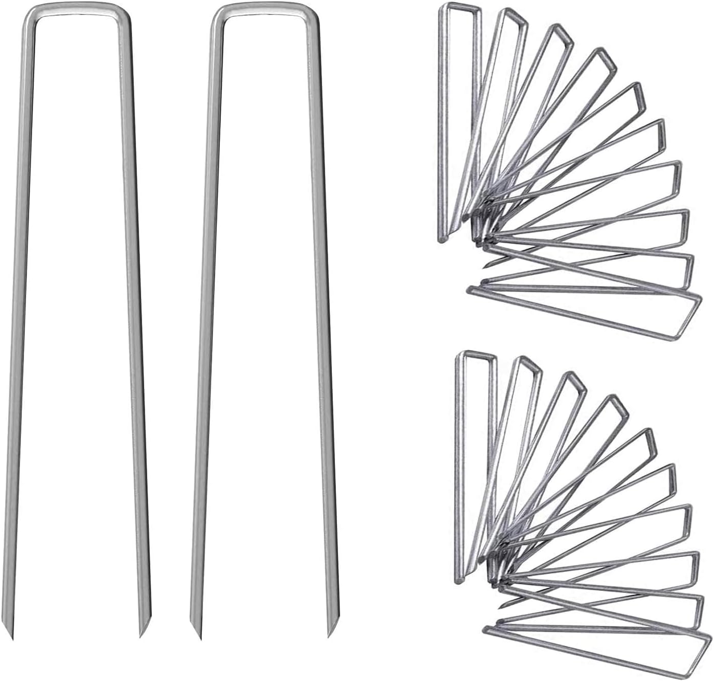 12 Inch Galvanized Garden Landscape Staples for Secure Lawn Fabric