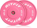 RITFIT Pink Weight Plates 2 in Olympic Bumper Plates - Durable Gym