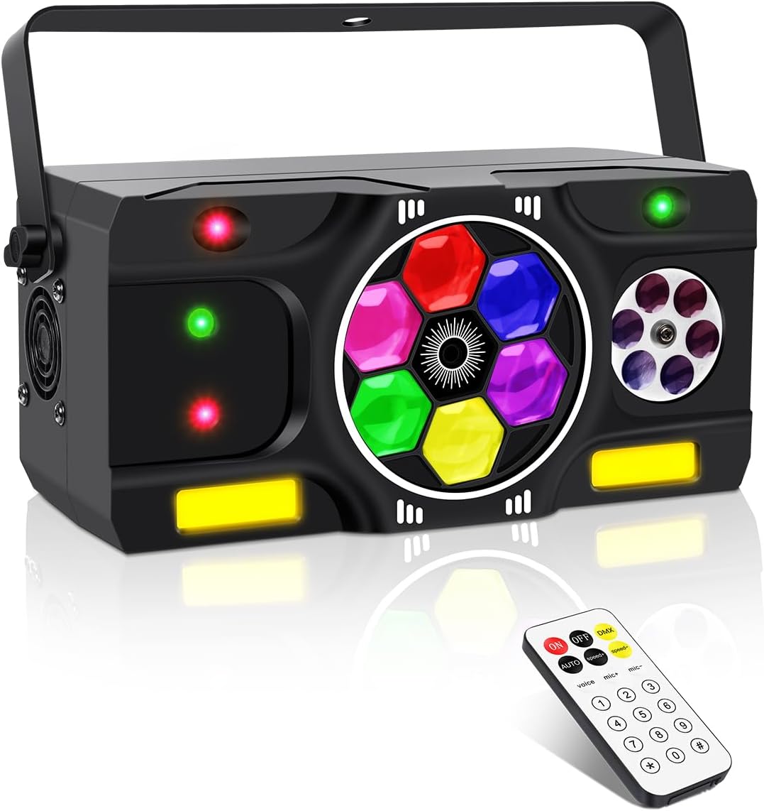 DJ Party Lights with 6IN1 LED Effects for Ultimate Fun