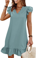 Elegant Ruffle Hem Summer Dresses for Women by QACOHU