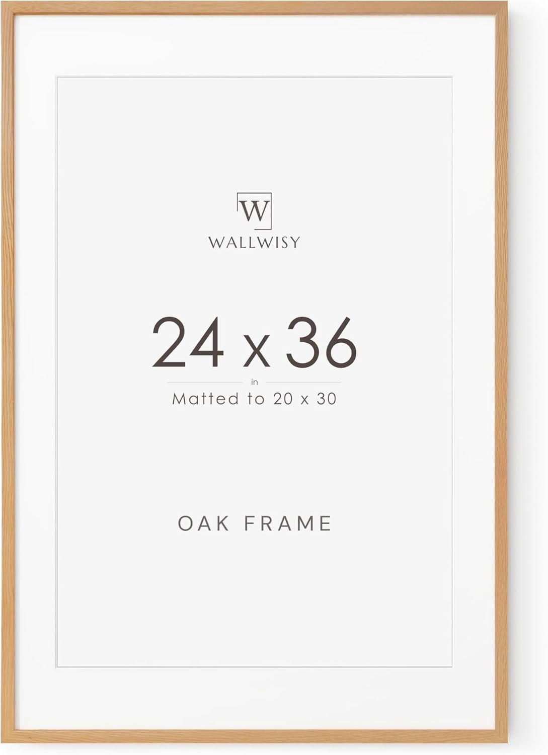 24x36 Poster Frame in Solid Oak for Stunning Home Decor