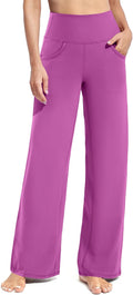 Promover Wide Leg Yoga Pants with Pockets - Soft Stretch Lounge Shoes