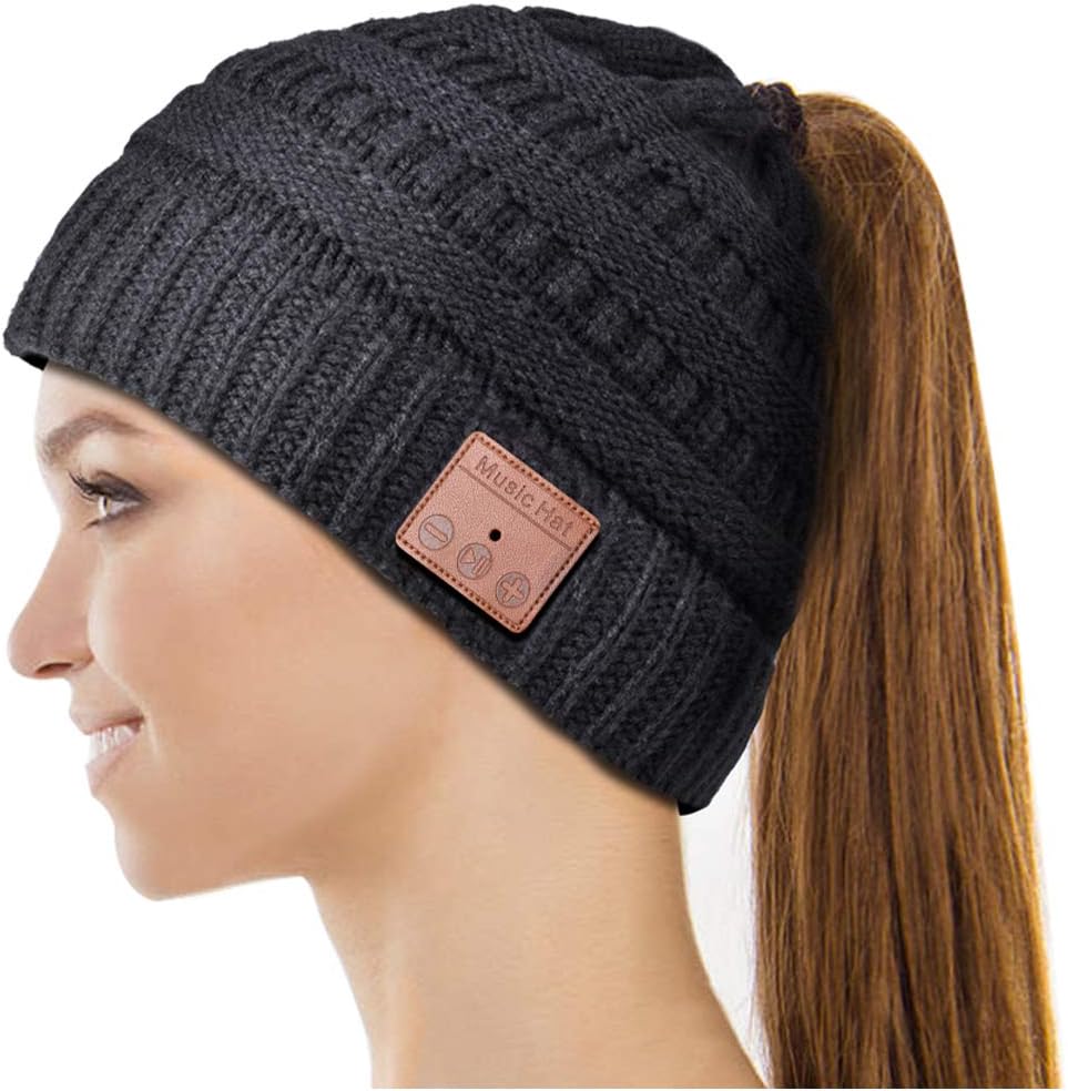 Ponytail Bluetooth Beanie - Perfect Gift for Her!