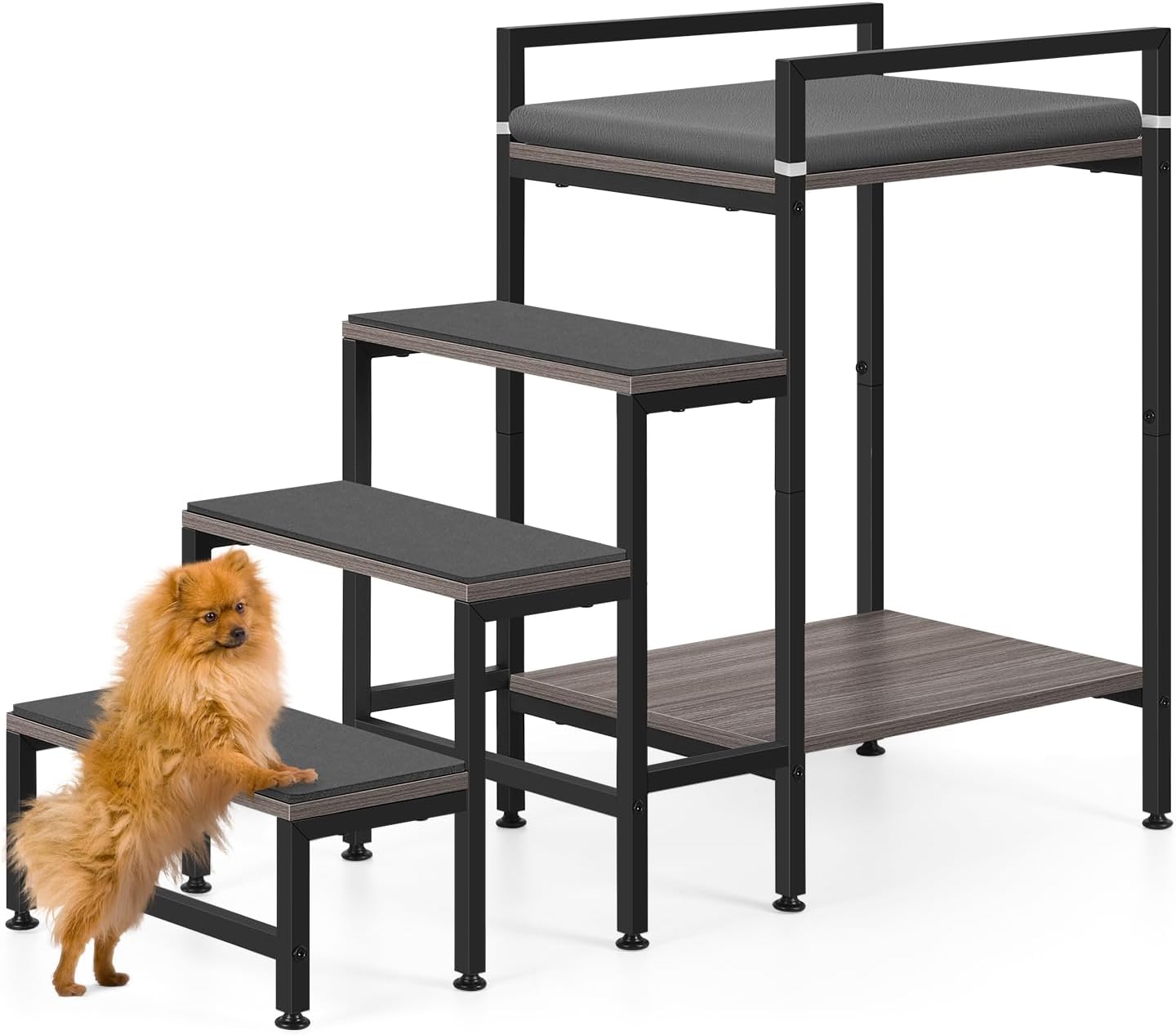 Window Perch Dog Steps for High Beds and Couch, 22ft'H Sturdy Frame