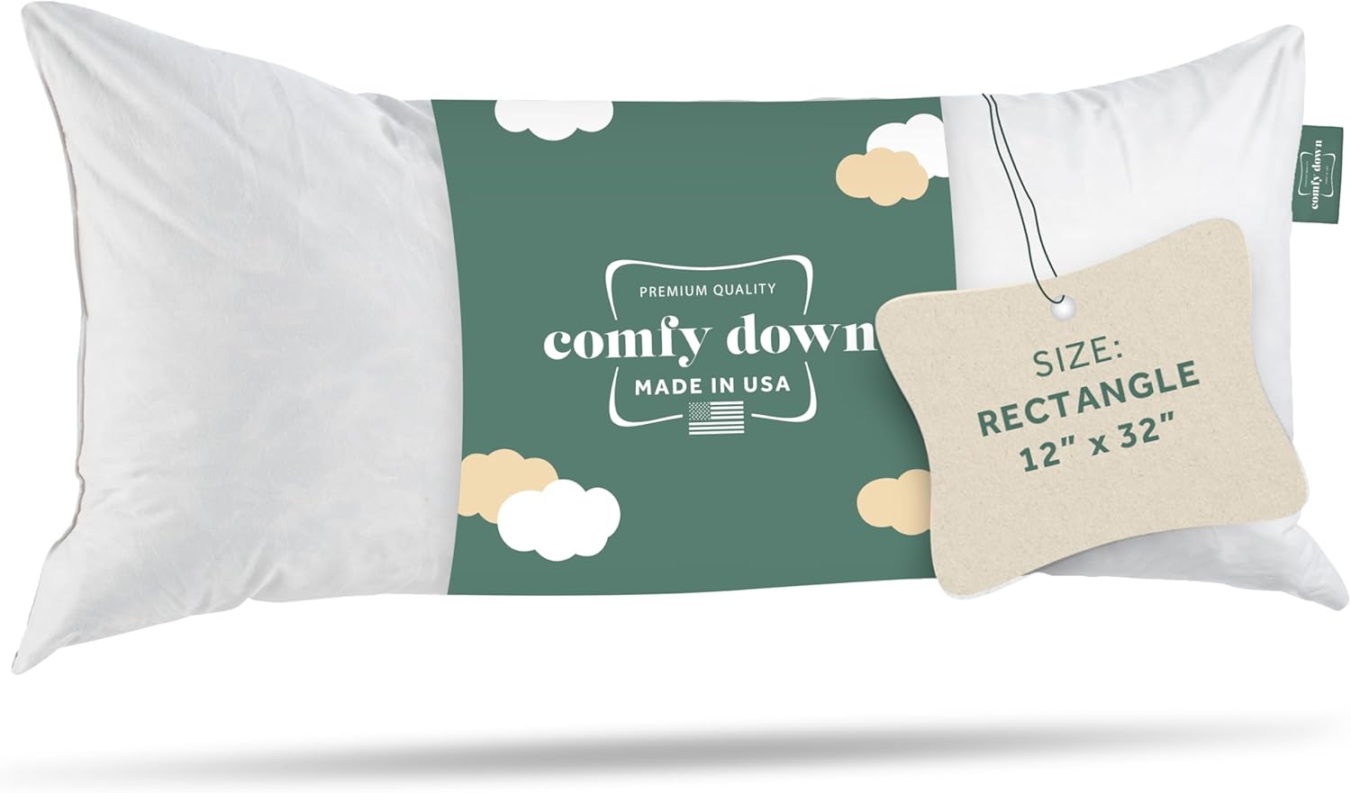 ComfyDown Decorative Throw Pillow Insert for Ultimate Comfort