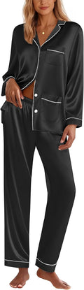 Silk Pajamas for Women Classic Satin Pajama Set - Soft, Breathable