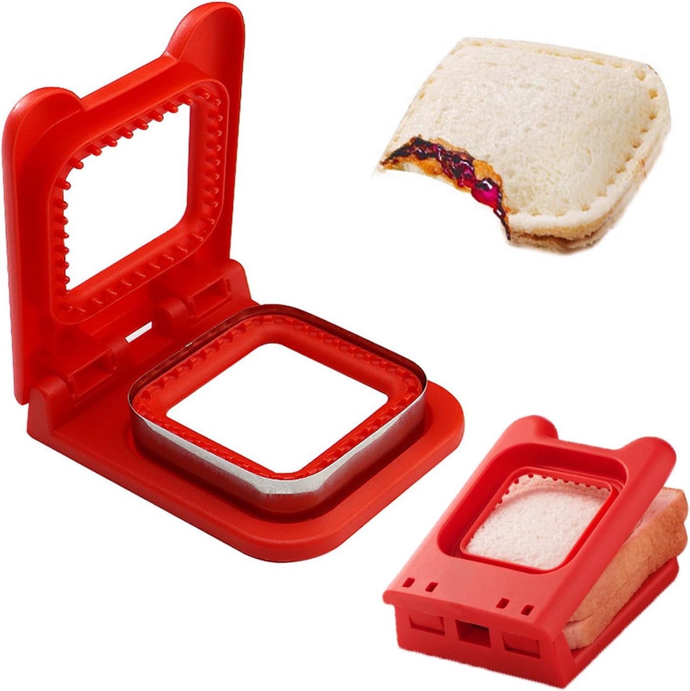 Kid-Friendly Sandwich Maker - Easy Seal & Cut
