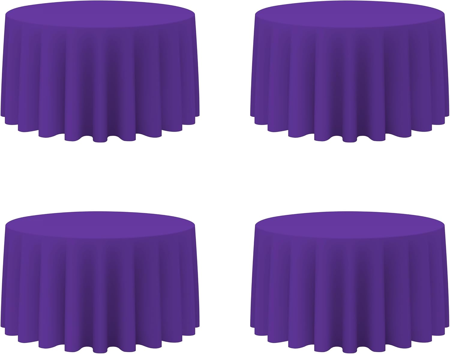 Purple Round Tablecloths 120 Inch for Elegant Events and Parties