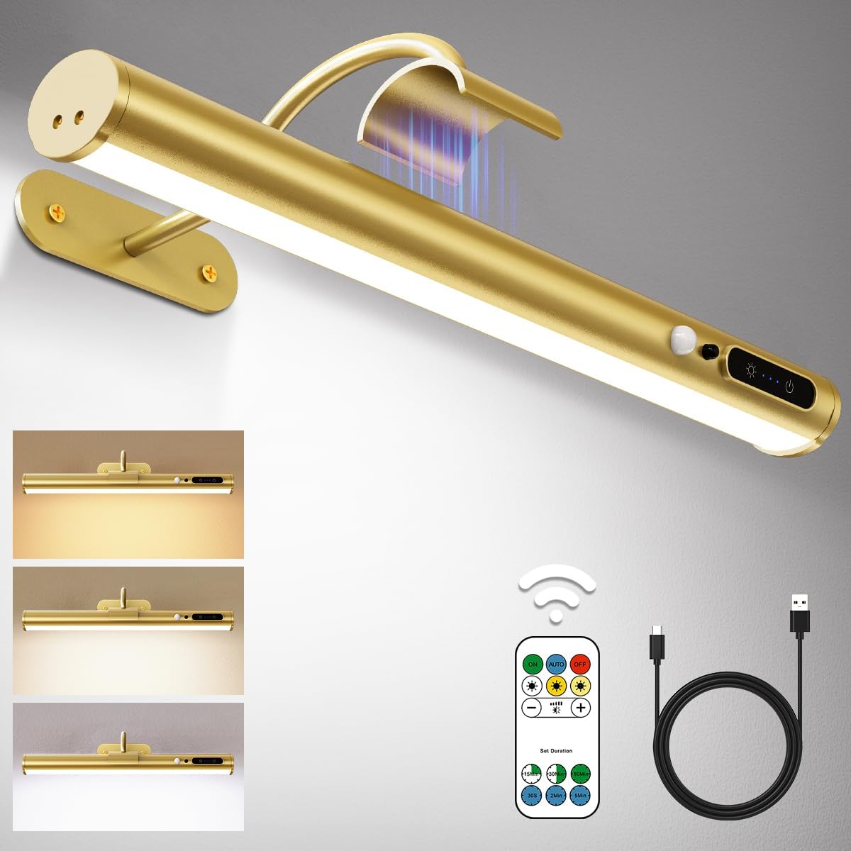 Hapfish Motion Sensor Battery Operated Wall Sconce Review